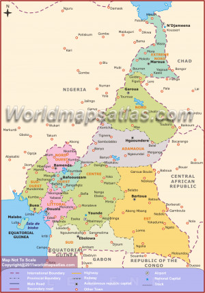 Cameroon Map Travel Wallpapers