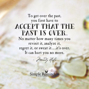 Get over the past by Mandy Hale