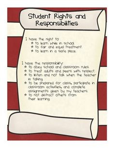 Student Rights and Responsibilities More