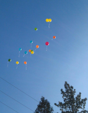 Happy Birthday Balloon Release