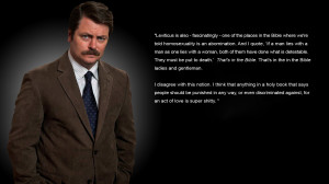 saw Nick Offerman in Madison, WI tonight. This reiterated why I ...
