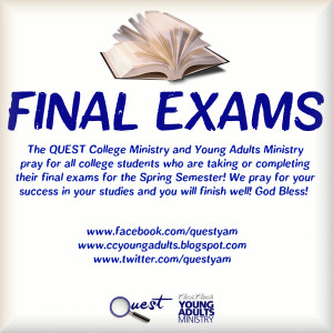 Final Exams Prayer