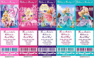 Barbie Party Invitations
