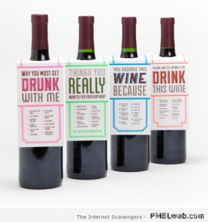 Funny wine labels