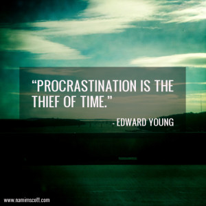 Quote of the Week: Procrastination