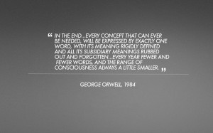 minimalistic text quotes 1984 george orwell grey background 1920x1200 ...