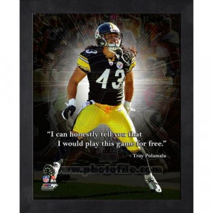 Home Troy Polamalu Pro Quote (AAPE126)