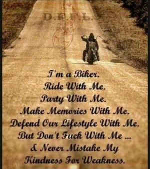 BIKER~ CREED OR QUOTE