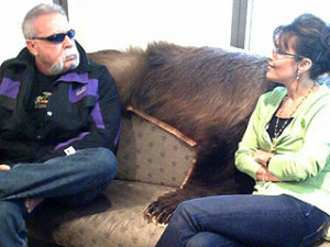 ... motorcycle builder Paul Teutul Sr. with the Governor of Alaska, on her