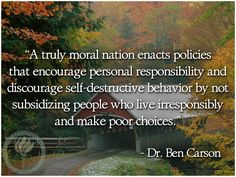 personal responsibility and discourage self-destructive behavior ...