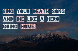 Tecumseh Poem Live Your Life