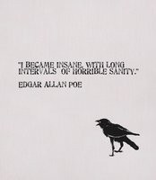 Became Insane - Edgar Allan Poe quote.
