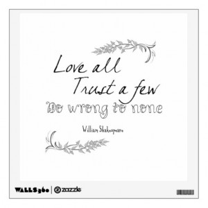 Shakespeare Quote Wall Decals