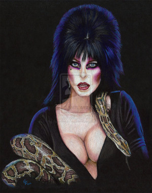 Elvira - Mistress of the Dark by The-Art-of-Ravenwolf