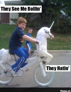They see me rollin'... They hatin'