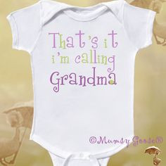Funny Baby Girl Onesie For new Grandmas and Grandpas INewborn Rompers ...