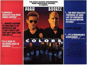 pemuda ditahan di Los Angeles pada 1988 saat pembukaan 'Colors', film ...