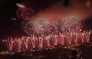 fire-works-explode-over-funchal-bay-madeira-island-during-new-year ...