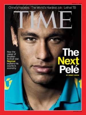 Neymar Graces The Cover of Time Magazine