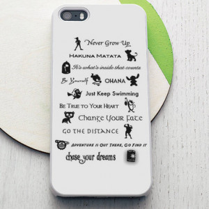 Disney Characters Quotes Phone Cases - iPhone 4 4S iPhone 5 5S 5C ...