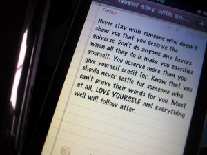 iphone, love, quote, quotes, someone, text, yourself