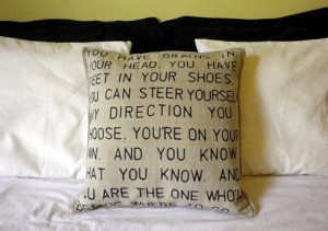 DIY Stencil Quote Cushion