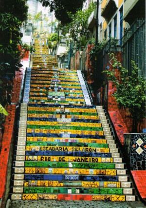 Brazil, Stairs, Rio De Janeiro, Brazil, Street Art, Travel, Places ...