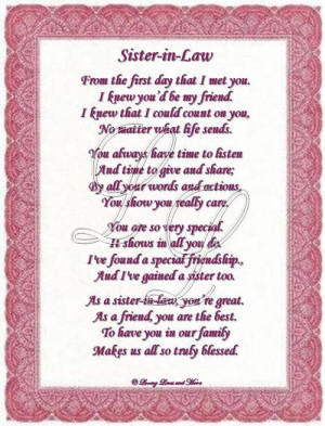 Law, Sisters In Law Poems, Birthday Wish, Google Search, Sisters Poems ...