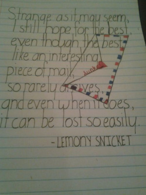 lemony snicket quotes | Tumblr