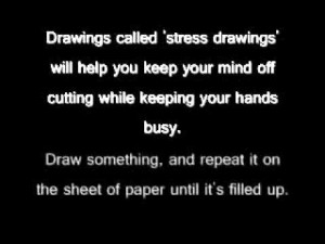 ... on my wrist regularly, so I thought of them if I had the urge to cut