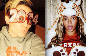 Images via Miley Cyrus /Instagram & Beyonce /Instagram