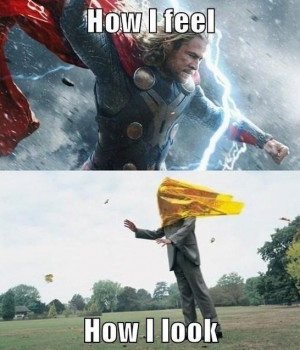 When its windy – How I feel vs How I look