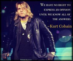 kurt cobain quote made by me more kurt cobainnirvana nirvanakurt ...