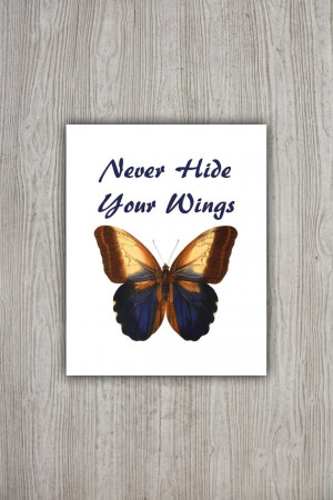 Butterfly Quote, Motivational Poster Printable Butterfly Wall Decor ...