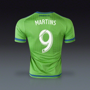 Obafemi Martins Seattle Sounders Authentic Home Jersey 2015