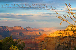 Grand Canyon Splendor - With Quote Photograph