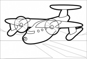 Aeroplane Line Drawing