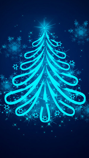 Christmas tree 05 Galaxy S4 Wallpapers