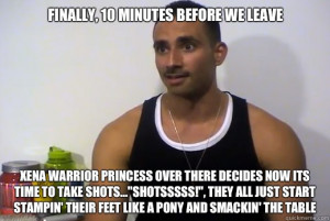... 10 minutes before we leave Xena Warrior Princess ove - Dom Mazzetti