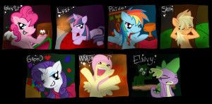 MLP FiM 7 Deadly Sins by phlavours