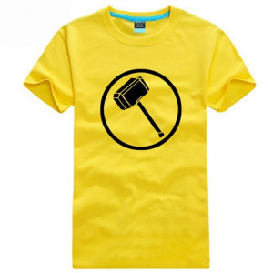 Thor Hammer logo short sleeve t shirt details: