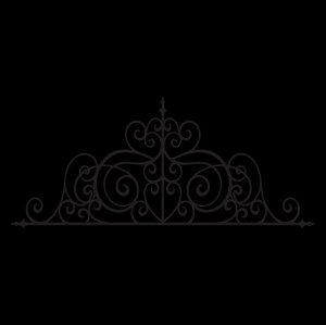 Josette Wrought Iron Headboard Wall Quotes™ Wall Art Decal