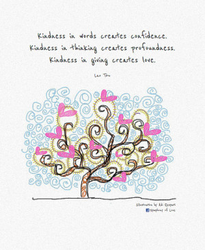 Kindness in words creates confidence. Kindness in thinking creates ...