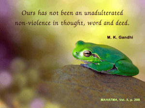 Mahatma Gandhi Quotes on Non-violence