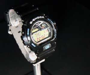 ... Shock. The printing on the band is a sort of pixelated snakeskin