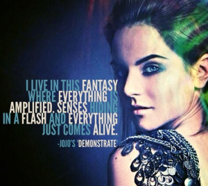 Jojo's Demonstrate lyric quote