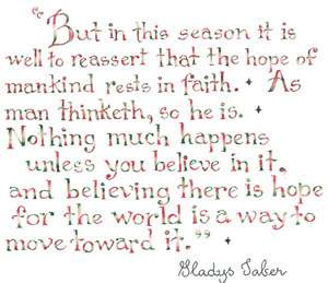 So, with winter on our minds and spring in our hearts lets continue to ...