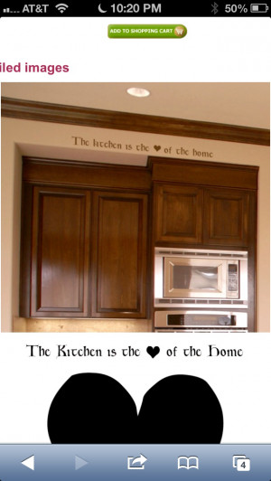 Kitchen quote @Ashley Schulke