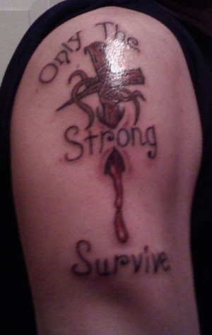 Free Download Only The Strong Survive Tattoo HD Wallpaper