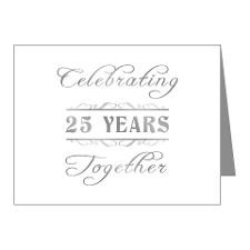 Celebrating 25 Years Together Note Cards (Pk of 20 for